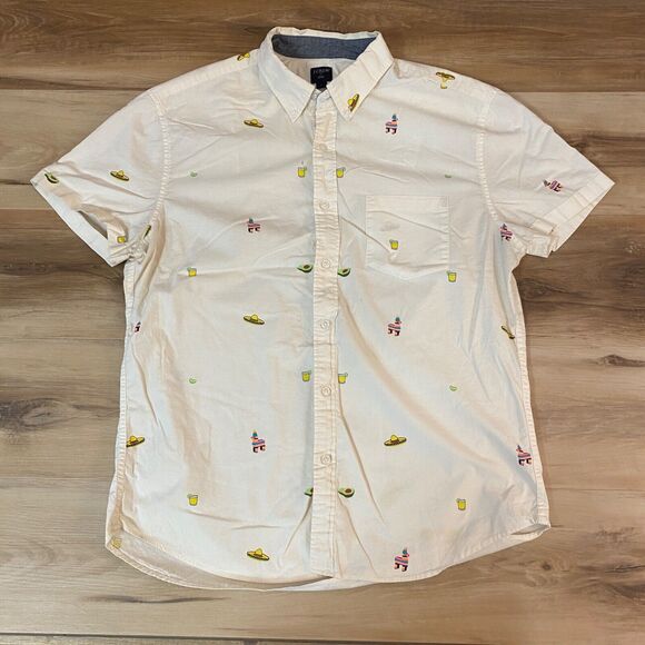 J. Crew Other - J Crew Shirt Mens Large Margarita Button Down Piñata Cinco De Mayo